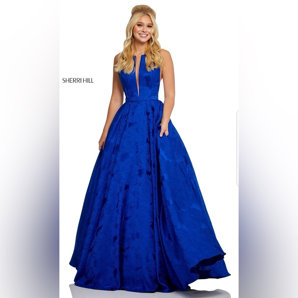 Sherri Hill Royal Blue Gown 51703